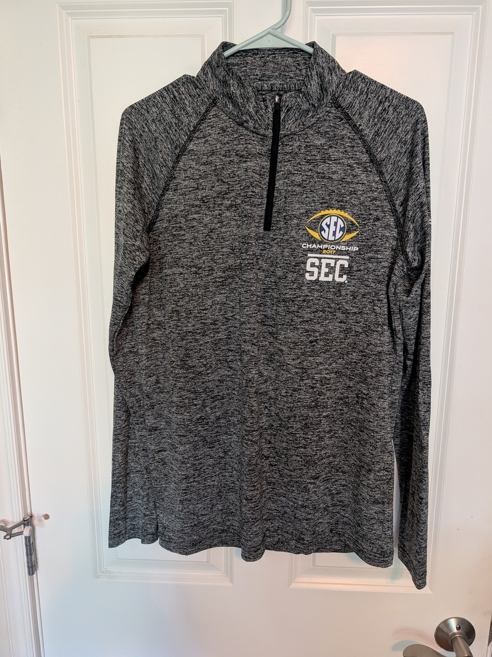 Under Armour Gray Heather 1/4-Zip SEC Championship Pullover